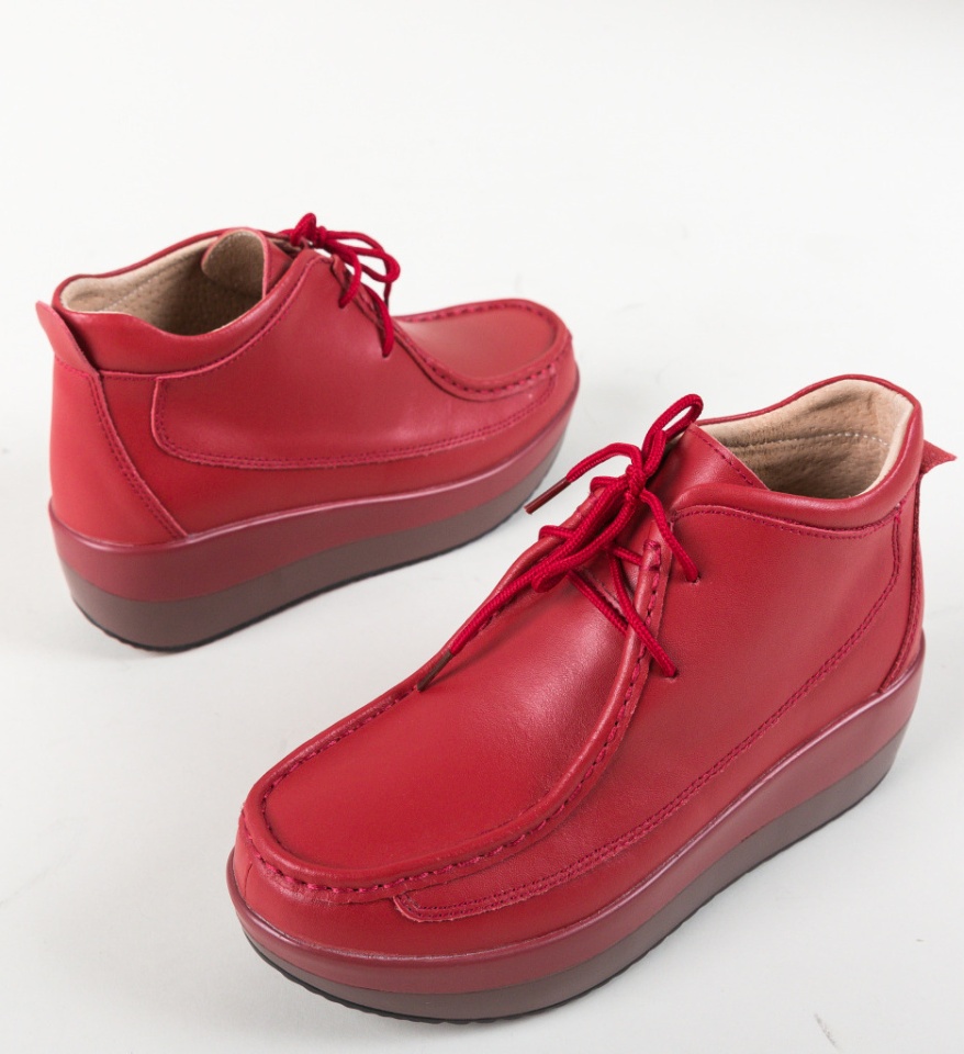 Pantofi Casual Nash Rosii - Img 12