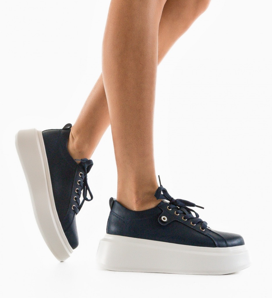 Pantofi Casual Nuandre Bleumarin - Img 11