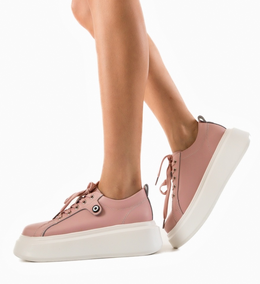Pantofi Casual Nuandre Roz - Img 10