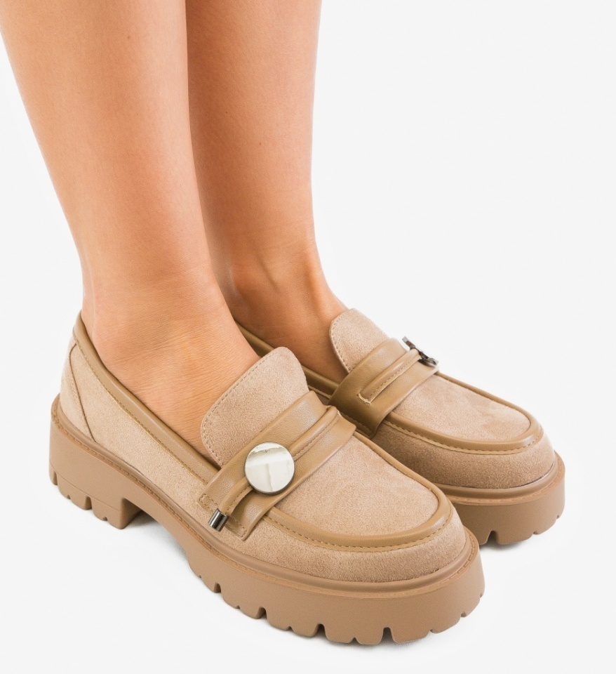 Pantofi Casual Nuritona Khaki - Img 6