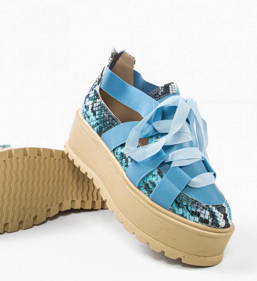 Pantofi Casual Pakler Albastri 2 - Img 1