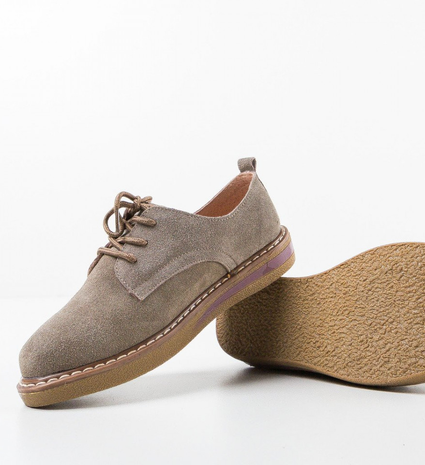 Pantofi Casual Romena Khaki - Img 3