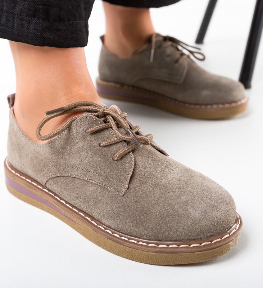 Pantofi Casual Romena Khaki - Img 5