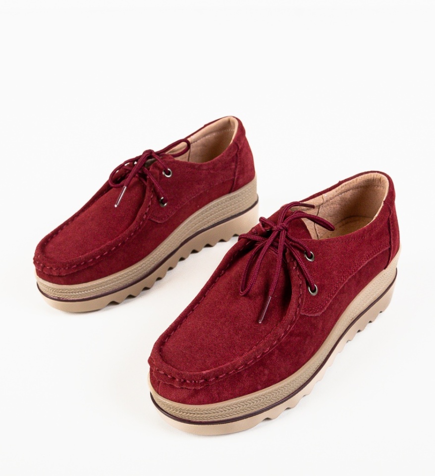 Pantofi Casual Sagrio Grena - Img 4
