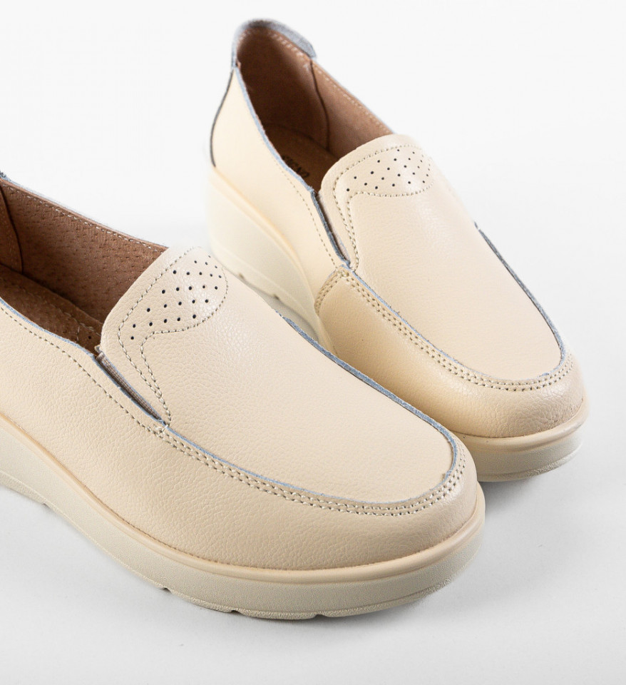 Pantofi Casual Sanam Bej - Img 3
