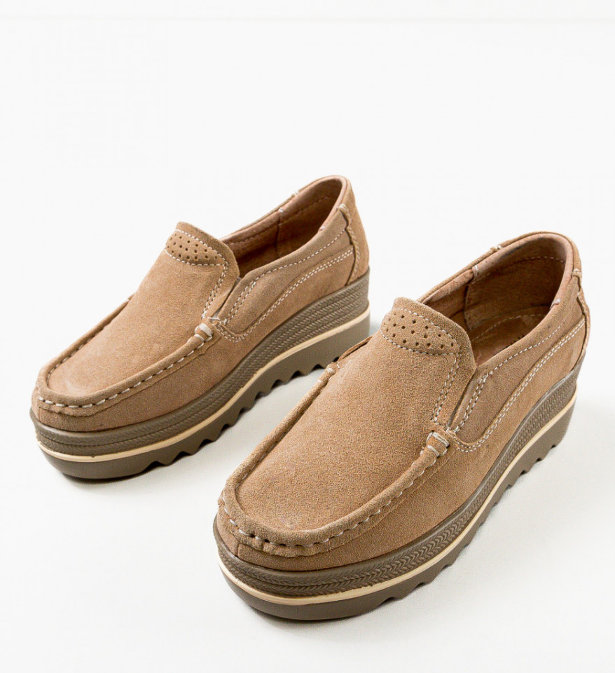 Pantofi Casual Smirno Bej - Img 8