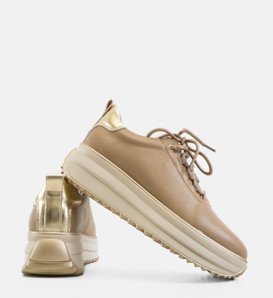 Pantofi Casual Tetyk Khaki - Img 3