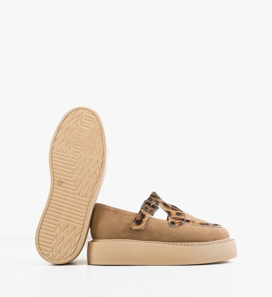 Pantofi Casual Teylar Bej - Img 4