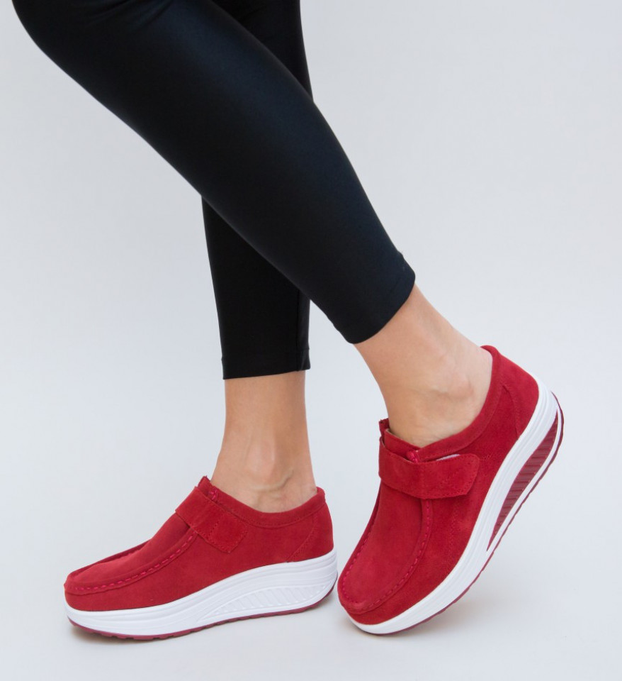 Pantofi Casual Tinna Rosii - Img 4