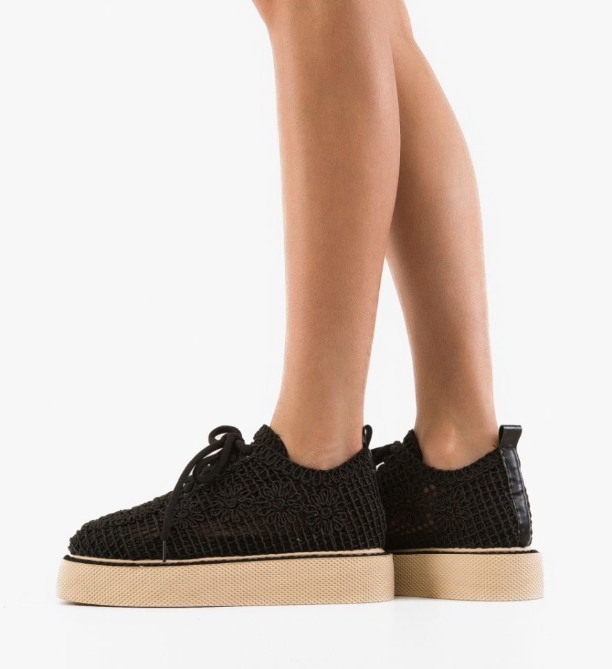 Pantofi Casual Ystory Negri 3 - Img 5