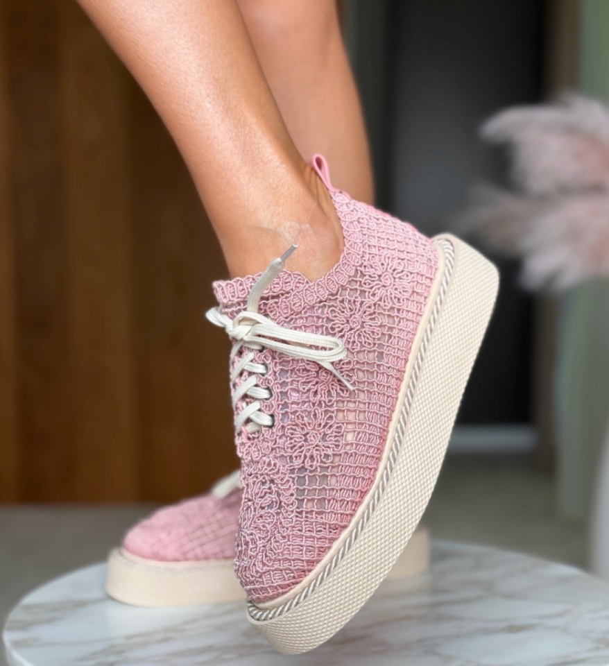 Pantofi Casual Ystory Roz 2 - Img 16