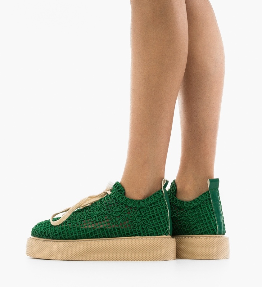 Pantofi Casual Ystory Verzi - Img 4