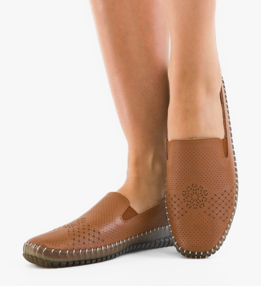 Pantofi Casual Zakrey Camel - Img 3
