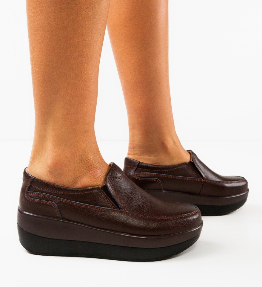 Pantofi Casul Freeman Maro - Img 5