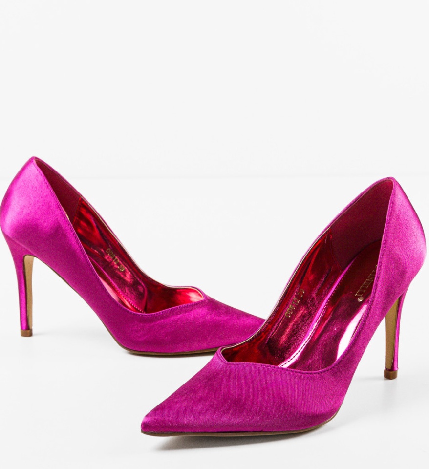 Pantofi cu toc Blada Fuchsia - Img 12
