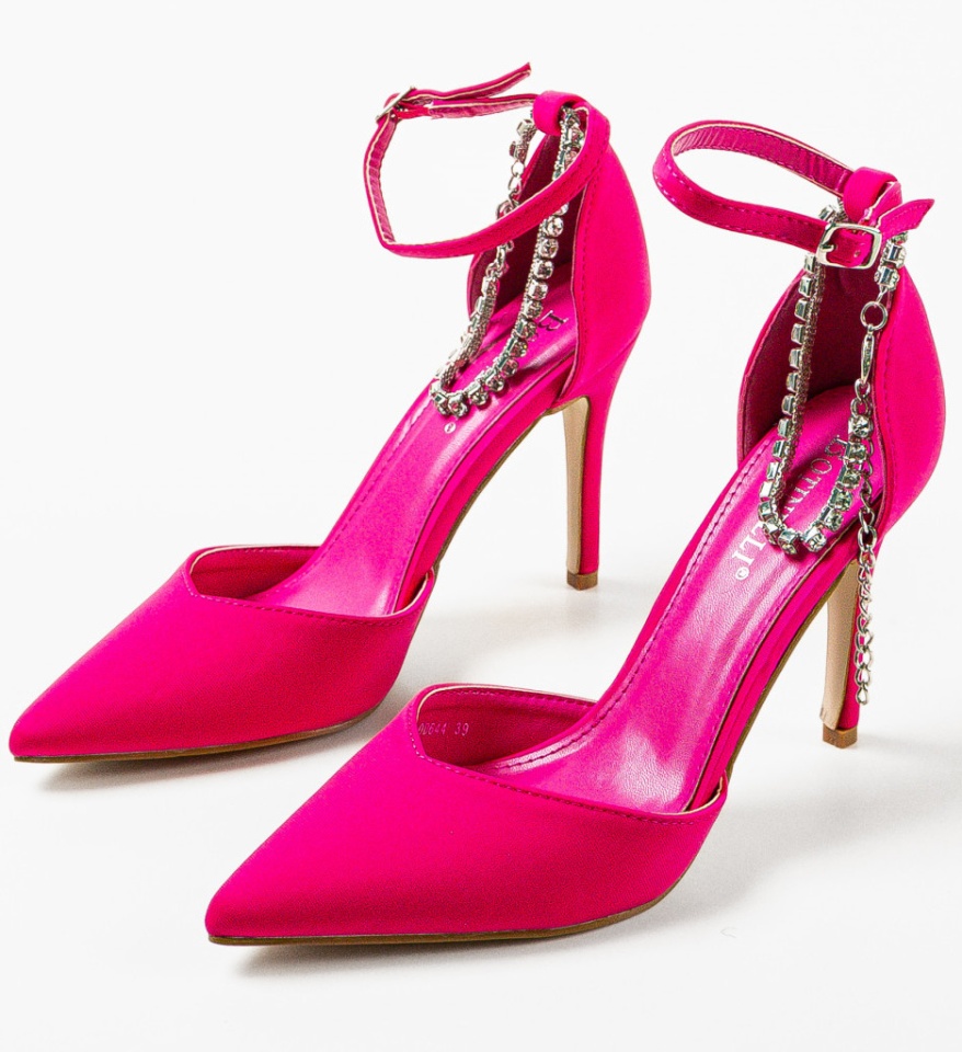 Pantofi cu toc Kamiona Fuchsia - Img 9
