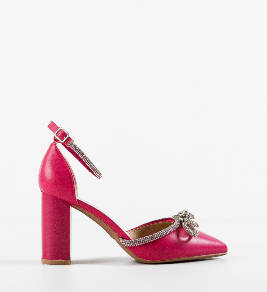 Pantofi cu toc Lester Fuchsia - Img 2