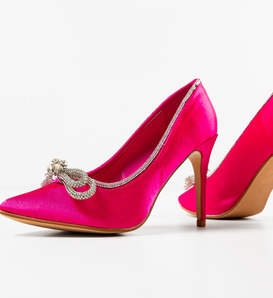Pantofi cu toc Reytar Fuchsia - Img 4
