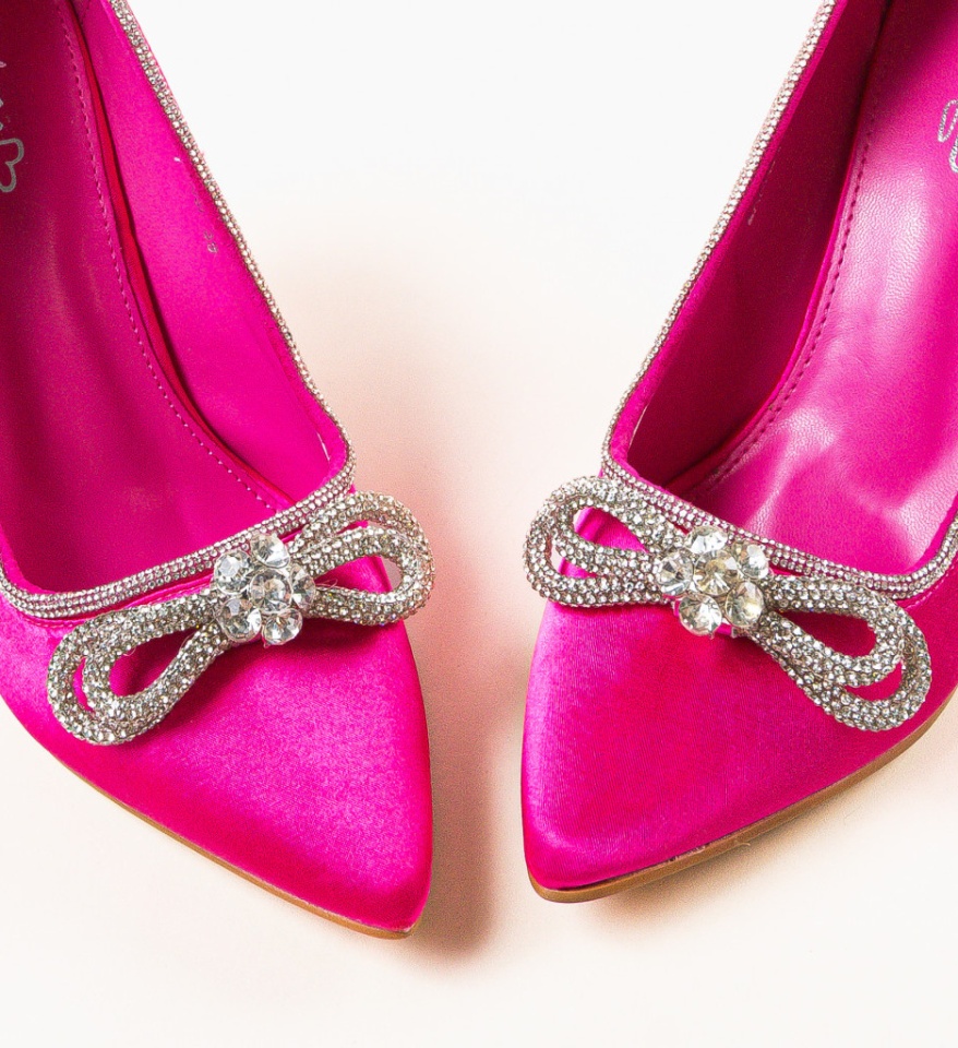 Pantofi cu toc Reytar Fuchsia - Img 2