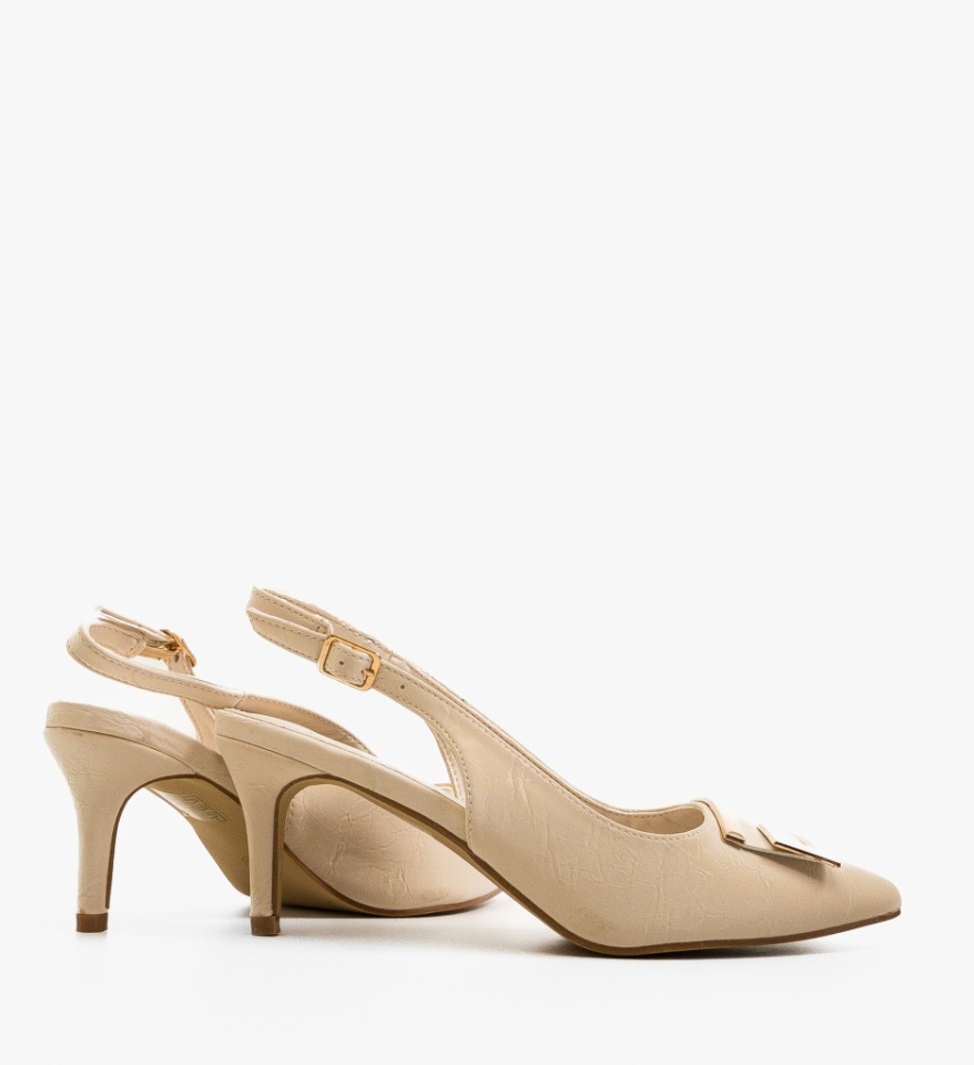 Pantofi dama Addab Bej - Img 2