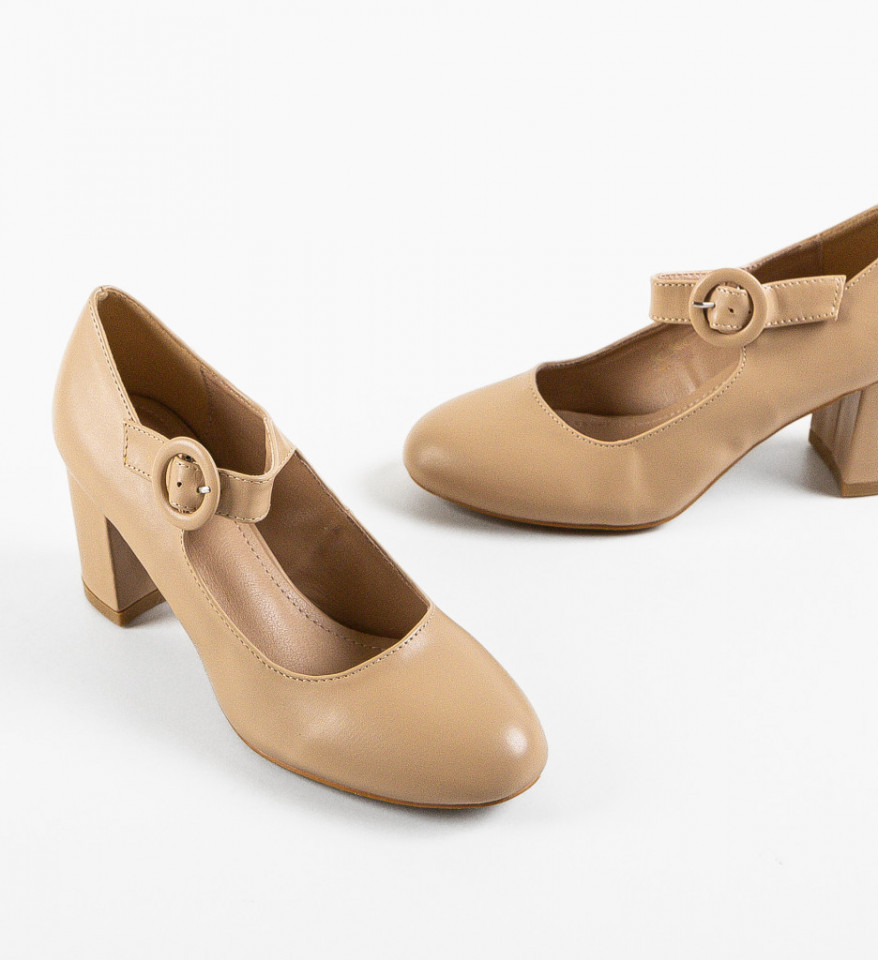 Pantofi dama Burton Bej - Img 3