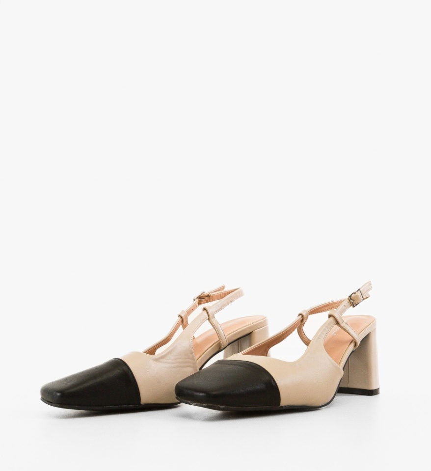 Pantofi dama Calum Bej - Img 4