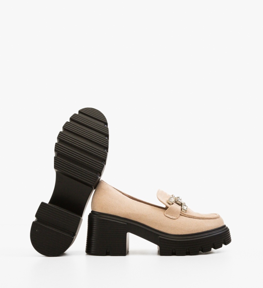 Pantofi dama casual Khursh Bej - Img 2