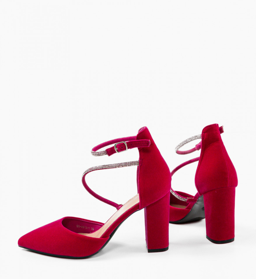 Pantofi dama Chuks Fuchsia - Img 3