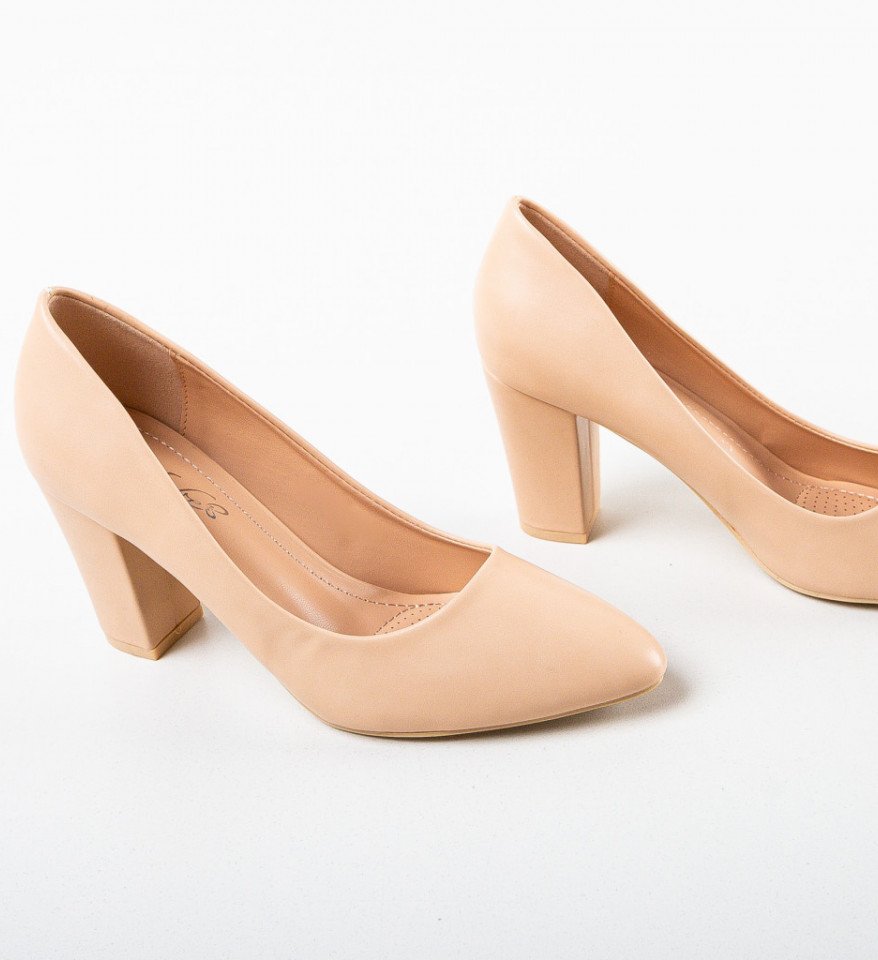 Pantofi dama Currie Bej - Img 3