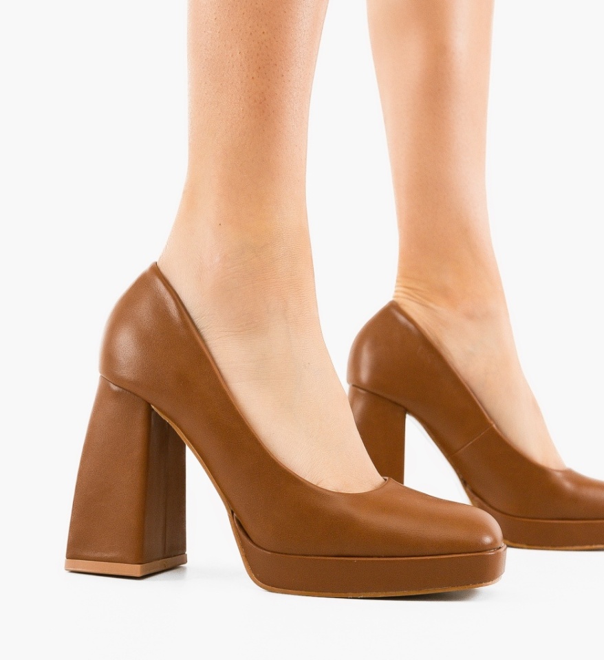 Pantofi dama Davis Camel - Img 6