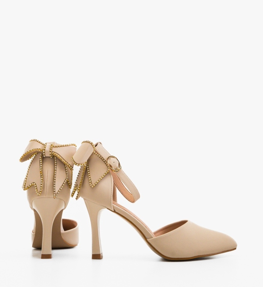 Pantofi dama Dyhys Bej - Img 2