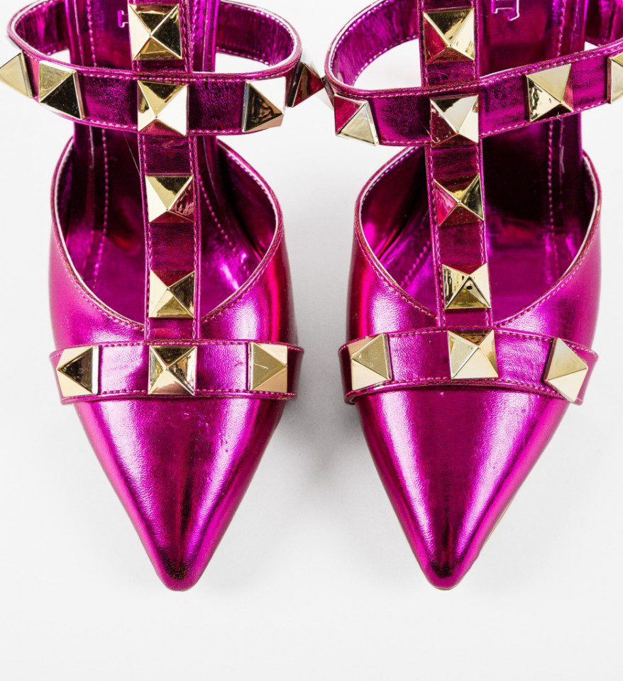Pantofi dama Habilay Fuchsia 2 - Img 4