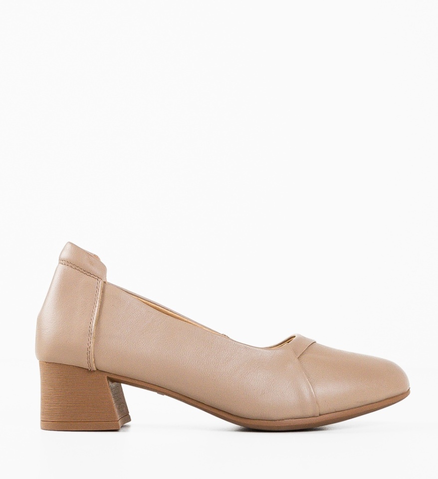Pantofi dama Hebba Bej - Img 3