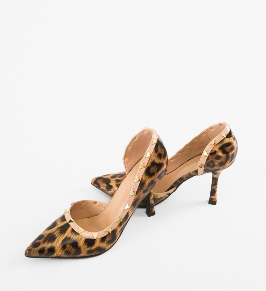 Pantofi dama Jamshid Animal Print - Img 2