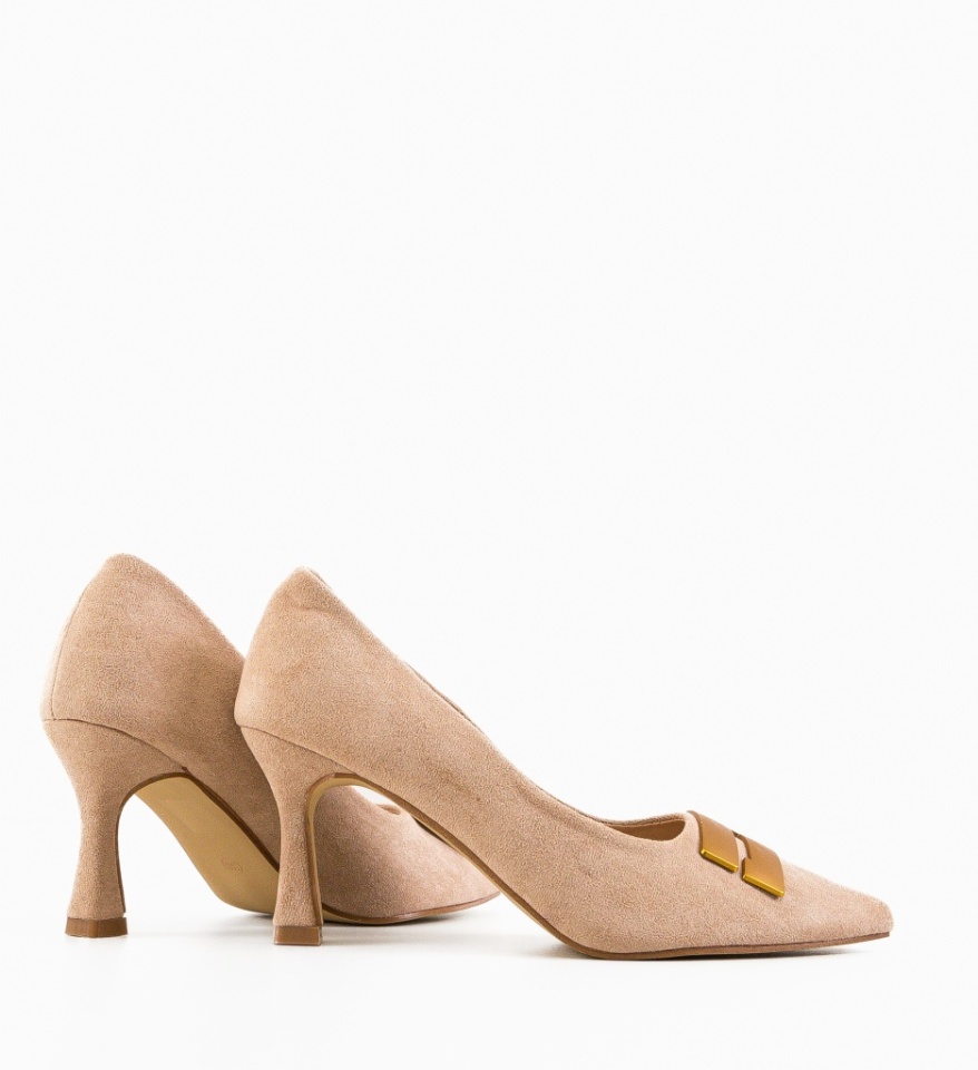 Pantofi dama Jaxy Bej - Img 2