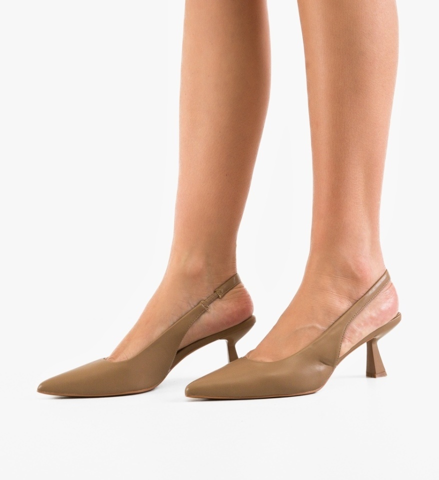 Pantofi dama Massey Khaki - Img 3