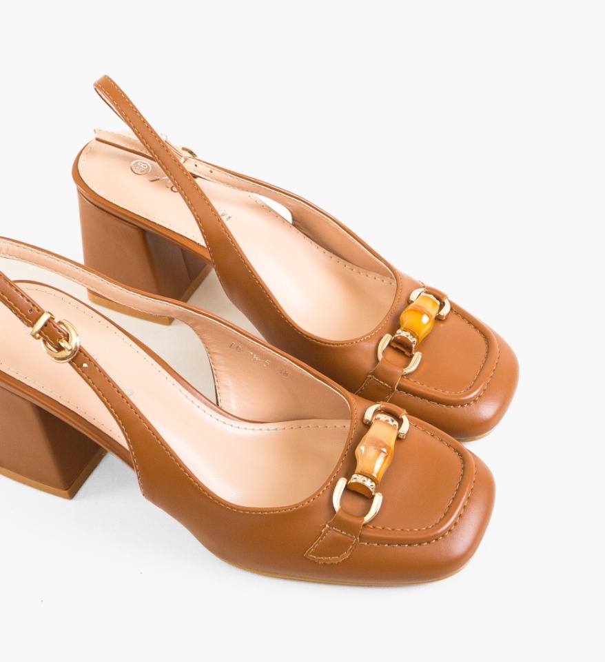 Pantofi dama Nasee Camel - Img 2