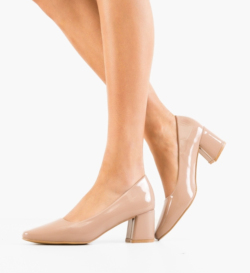 Pantofi dama Nieve Nude - Img 5