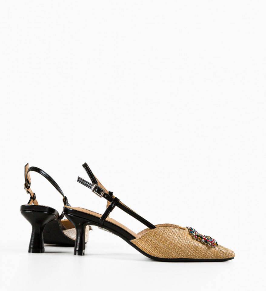 Pantofi dama Rafiana Bej - Img 2
