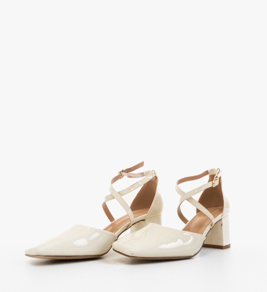 Pantofi dama Zawadi Albi - Img 2