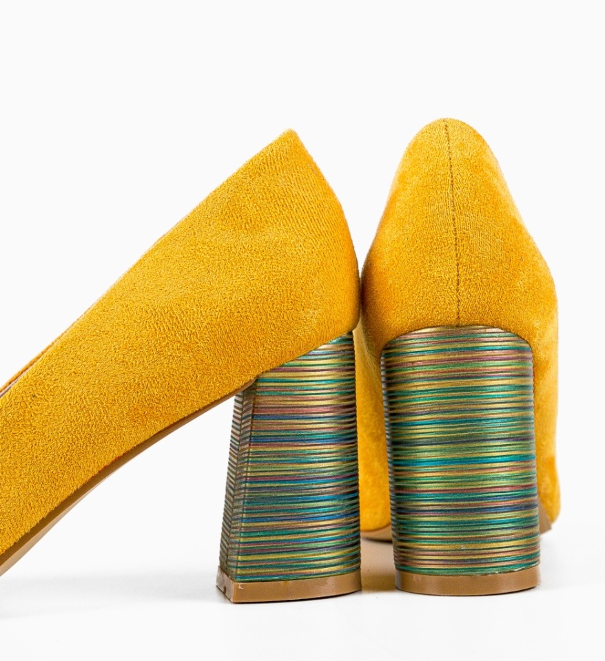 Pantofi Ferne Galbeni 2 - Img 4