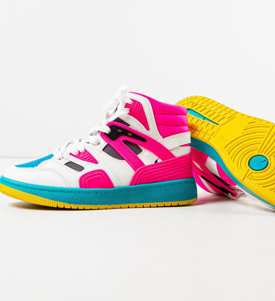 Pantofi sport dama Ruben Fuchsia - Img 4