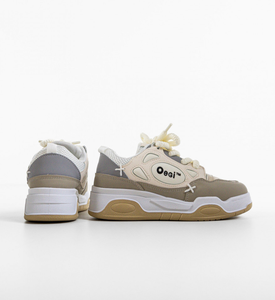 Pantofi sport Scarl Bej 2 - Img 3