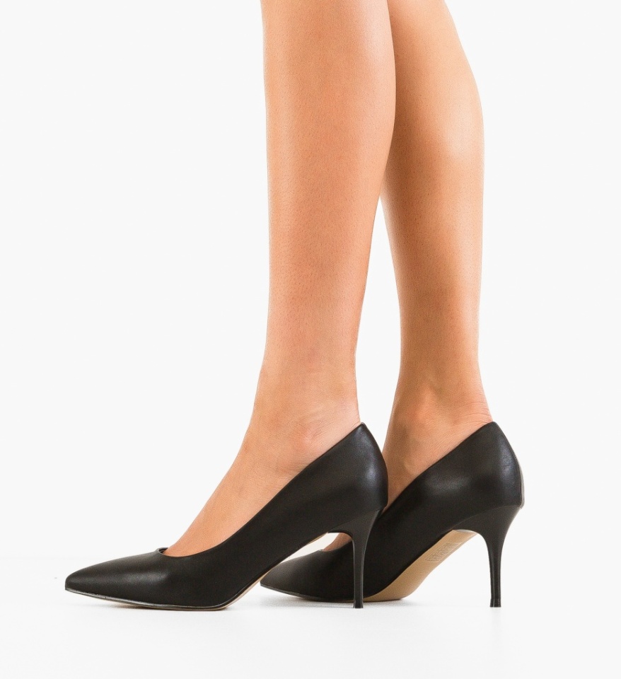 Pantofi stiletto dama Adra Negri - Img 6