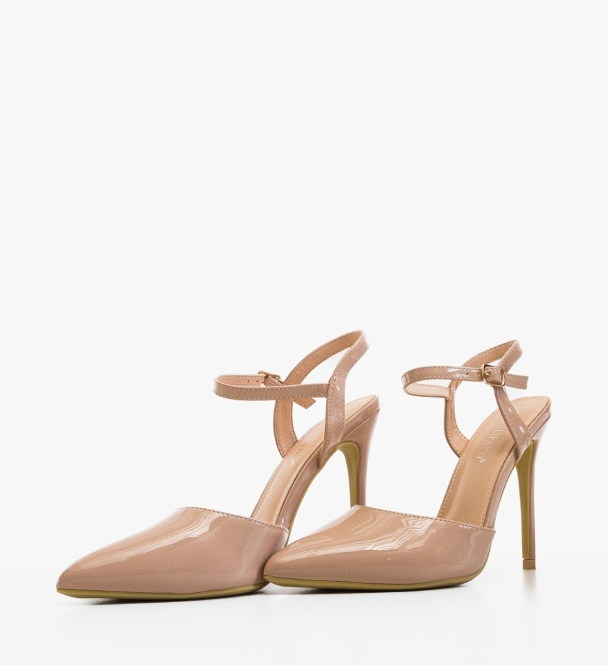 Pantofi stiletto dama Jaximet Nude - Img 2