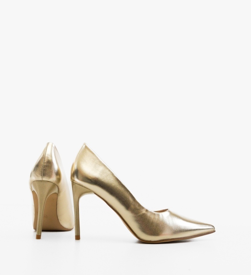 Pantofi stiletto dama Neybar Aurii - Img 2