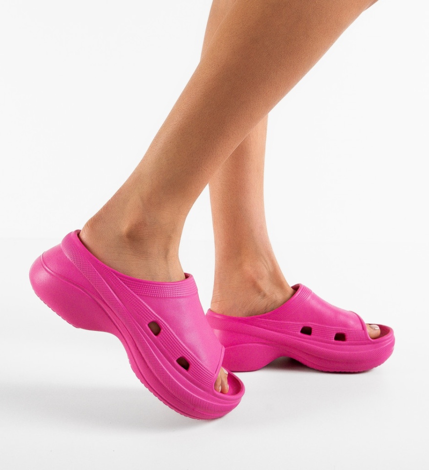 Papuci dama Kayla Fuchsia - Img 6