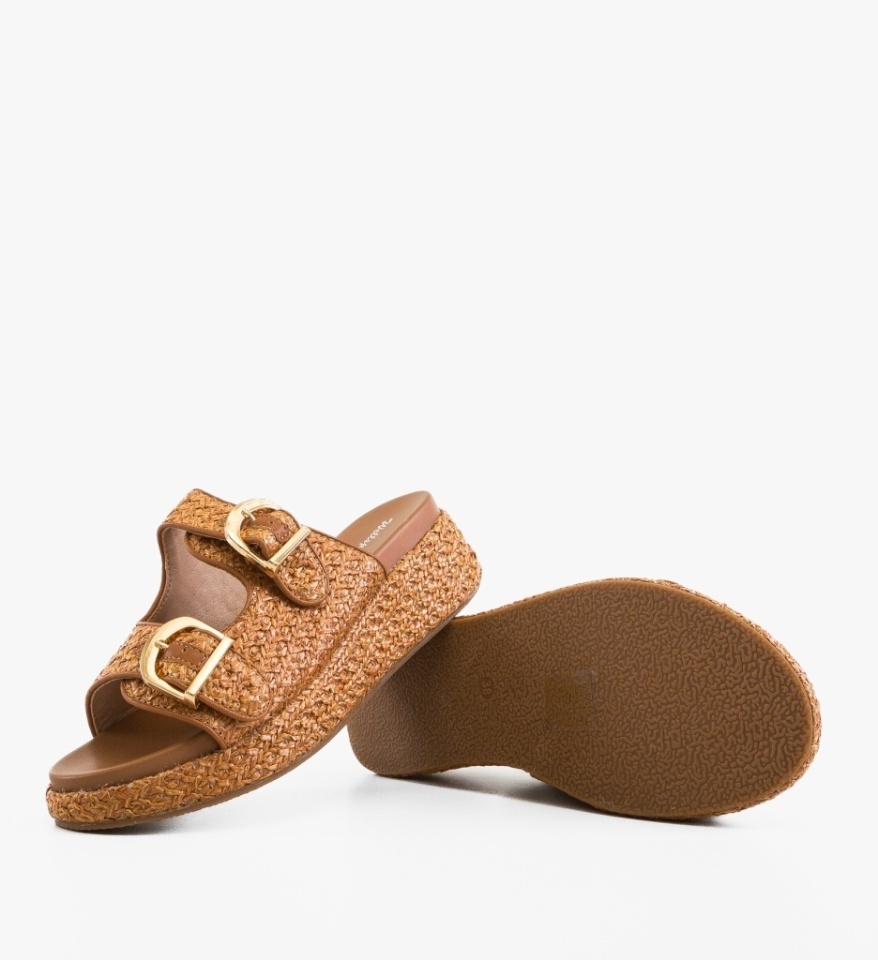 Papuci dama Ucrey Camel - Img 3