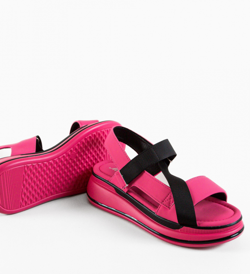 Platforme dama Corfu Fuchsia - Img 3