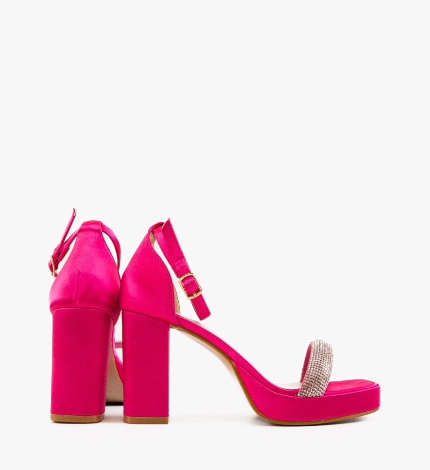 Sandale cu toc Erin Fuchsia - Img 2